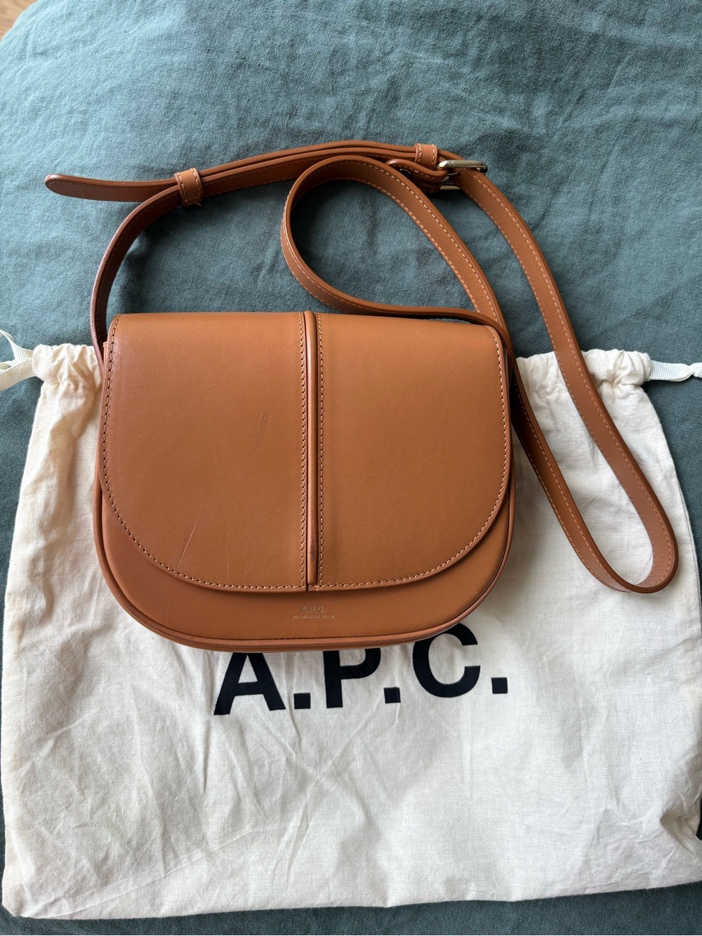 APC Betty Crossbody Bag in Camel - Picture 8 of 8